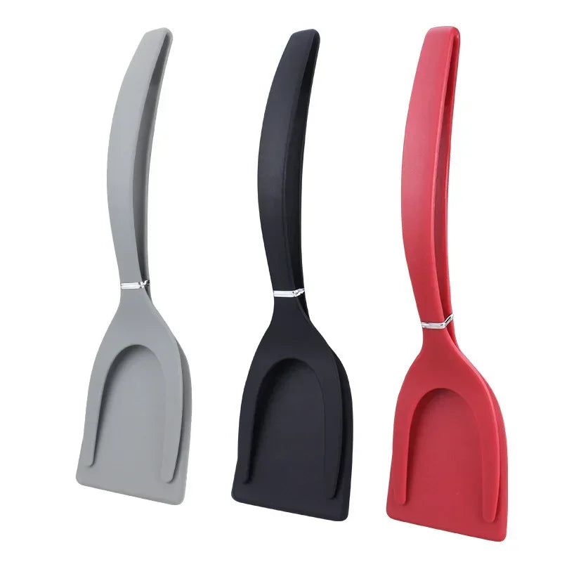 2 in 1 Silicone Kitchen Tongs