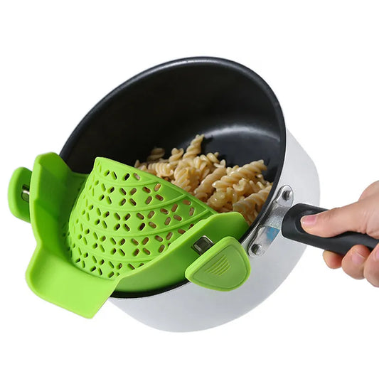 Silicone Clip-on Pan Pot Strainer